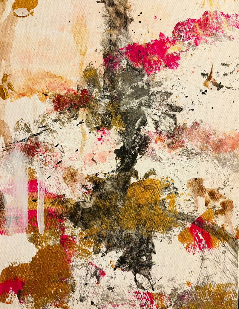 Entdecke deine Kreativität - Abstraktes Arbeiten mit Gold und Strukturpaste