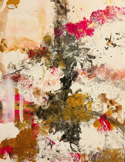 Entdecke deine Kreativität - Abstraktes Arbeiten mit Gold und Strukturpaste