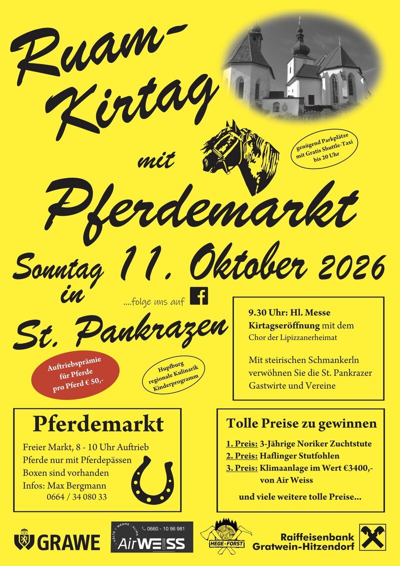 Ruamkirtag mit Pferdemarkt