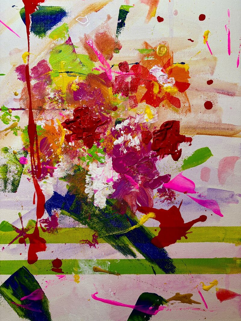 Entdecke deine Kreativität - Abstrakte Blumen