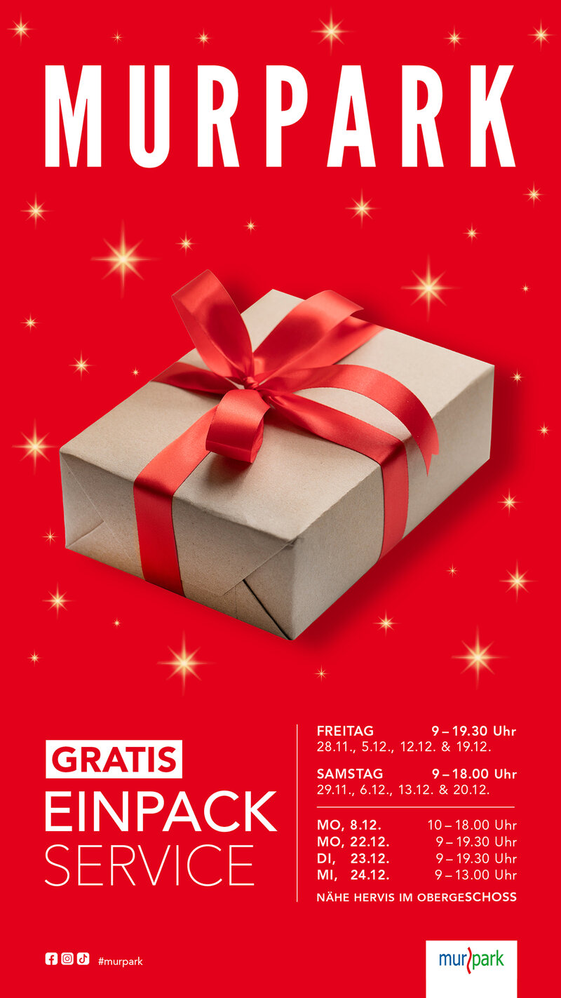 Einpackservice im Murpark