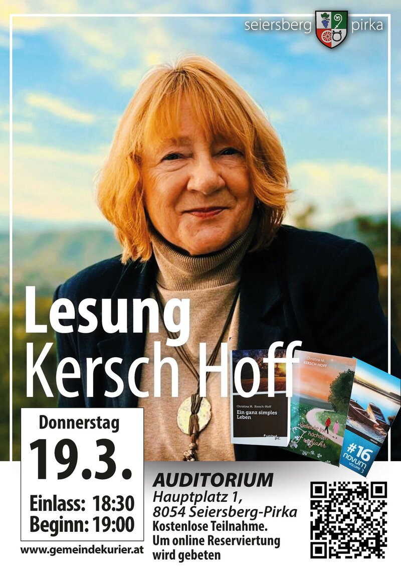 Lesung im Auditorium der Gemeinde Seiersberg