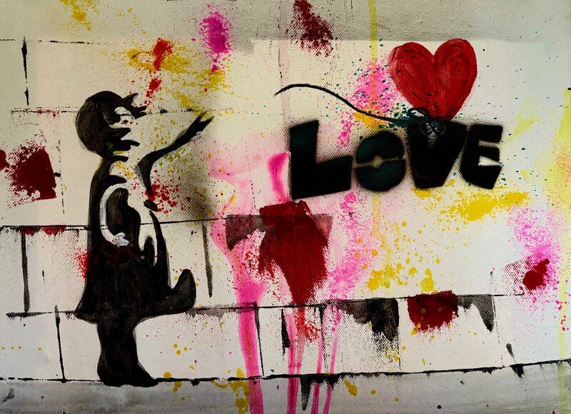 Entdecke deine Kreativität - Banksy Love