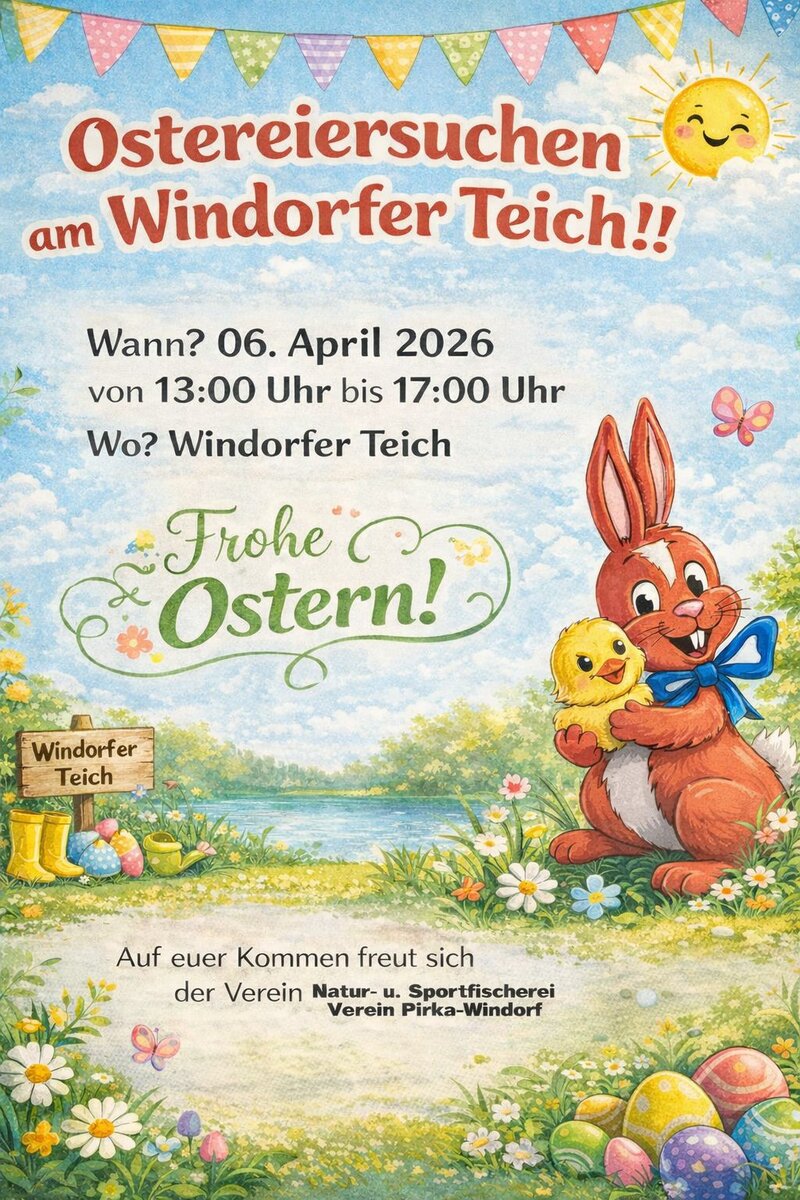 Ostereiersuche am Windorfer Teich