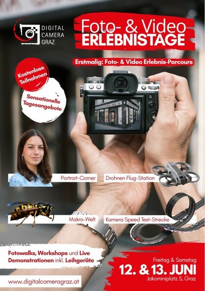 Foto- & Video-Erlebnisparcours bei Digital Camera Graz