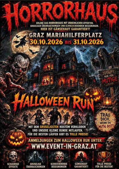 Horrorhaus Graz & Halloween Run 2026