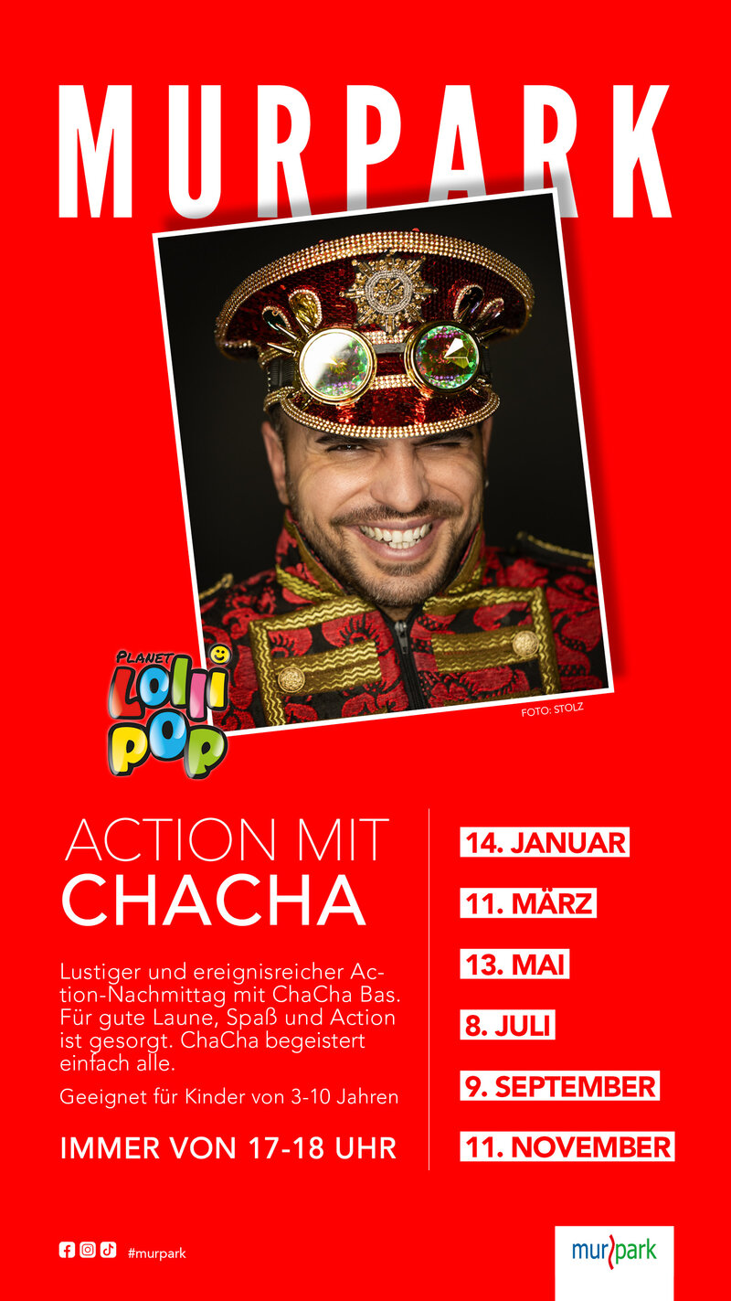 Action mit ChaCha im Murpark