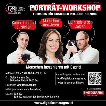 Porträt-Workshop in Graz