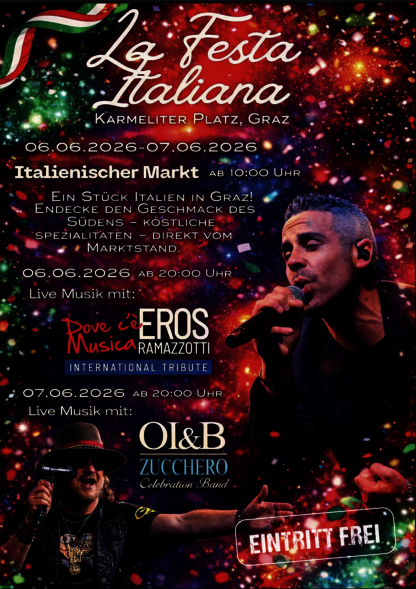 „La Festa Italiana“ im Juni in Graz