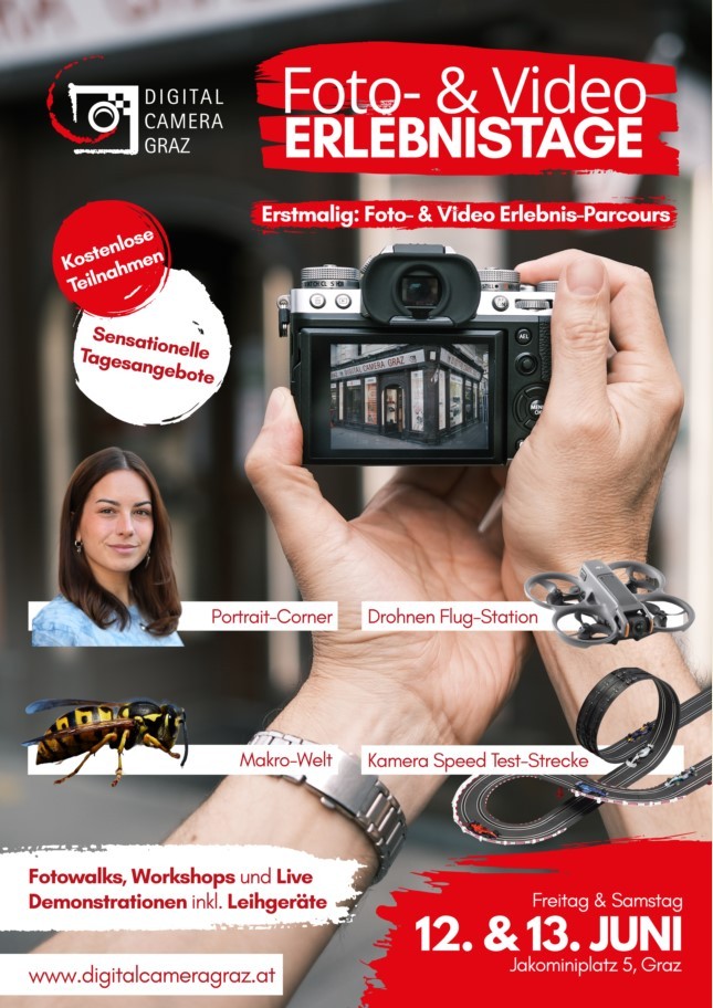 Foto- & Video-Erlebnisparcours bei Digital Camera Graz